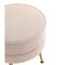 Manhattan Comfort Bailey Ottoman in Oatmeal with Gold Feet OT003-OT - alternate 5